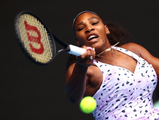 Serena Williams di Australia Open 2020. Foto: REUTERS/Kai Pfaffenbach