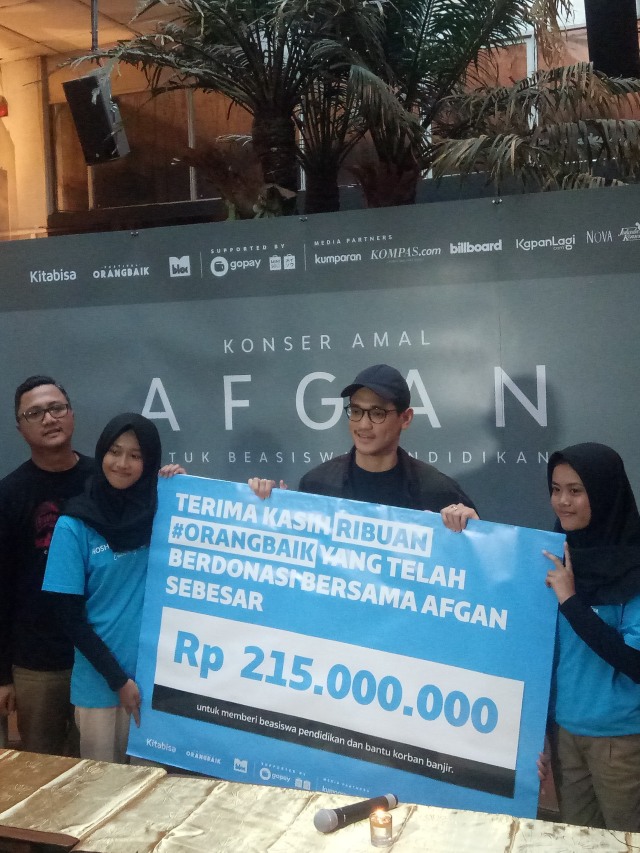 Afgan saat konferensi pers Konser Amal di M Bloc, Jakarta Selatan, Jumat (24/1). Foto:  D.N Mustika Sari/kumparan