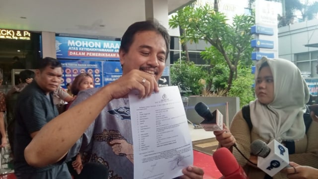 Roy Suryo di Polda Metro Jaya