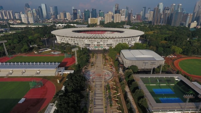 Kompleks Stadion Utama Gelora Bung Karno Foto: ANTARA FOTO/Wahyu Putro