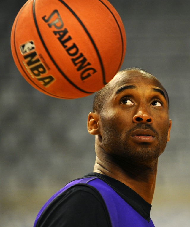 Kobe Bryant, legenda basket NBA dan Lakers. Foto: Lluis GENE / AFP