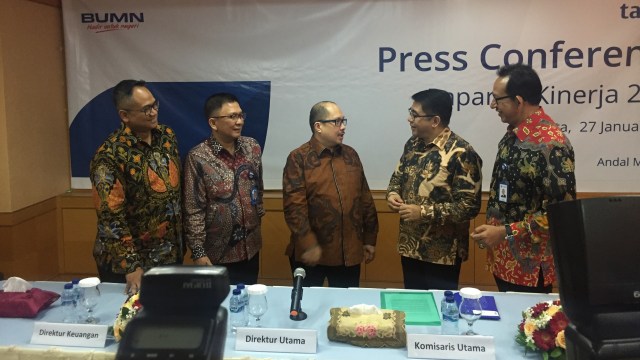 Konferensi pers paparan kinerja PT Taspen 2019 di Menara Taspen, Jakarta, Senin (27/1). Foto: Nurul Nur Azizah/kumparan