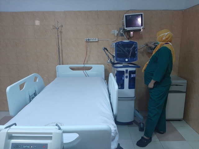 Ruang isolasi yang dipersiapkan untuk pasien yang terjangkit virus corona di Rumah Sakit Umum Daerah Zainoel Abidin, Banda Aceh Foto: Zuhri Noviandi/kumparan