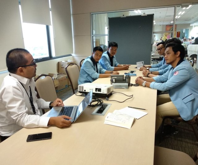 BEM FH UBL saat audiensi dengan KPK dan ICW di Gedung Merah Putih Jakarta, Senin (27/1) | Foto: BEM FH UBL