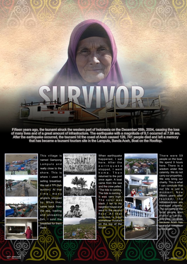 Poster film Survivor. Foto: Ahmad Ariska/acehkini 