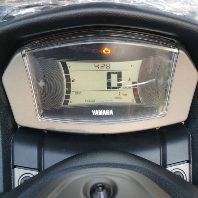 Lampu check engine all new Yamaha NMax milik konsumen. Foto: dok. Ridwan Hanif