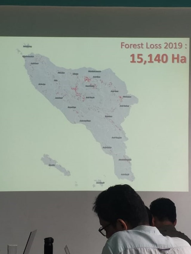 Data kehilangan hutan Aceh tahun 2019. Foto: Adi Warsidi/acehkini 
