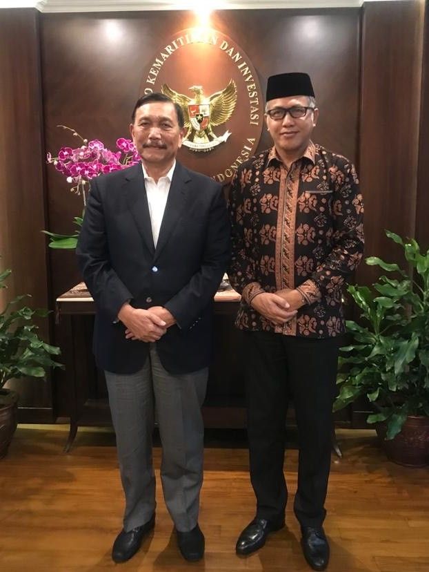 Nova Iriansyah bertemu Menteri Luhut. Dok. Humas Aceh