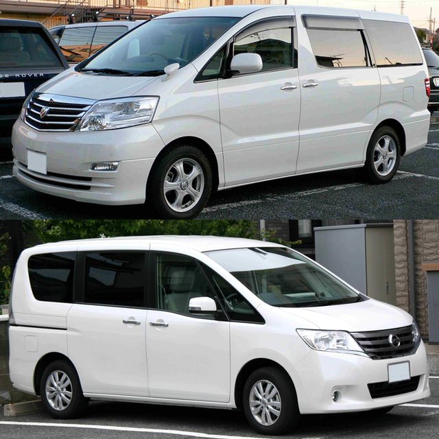 Ilustrasi Alphard dan Serena bekas. Foto: istimewa