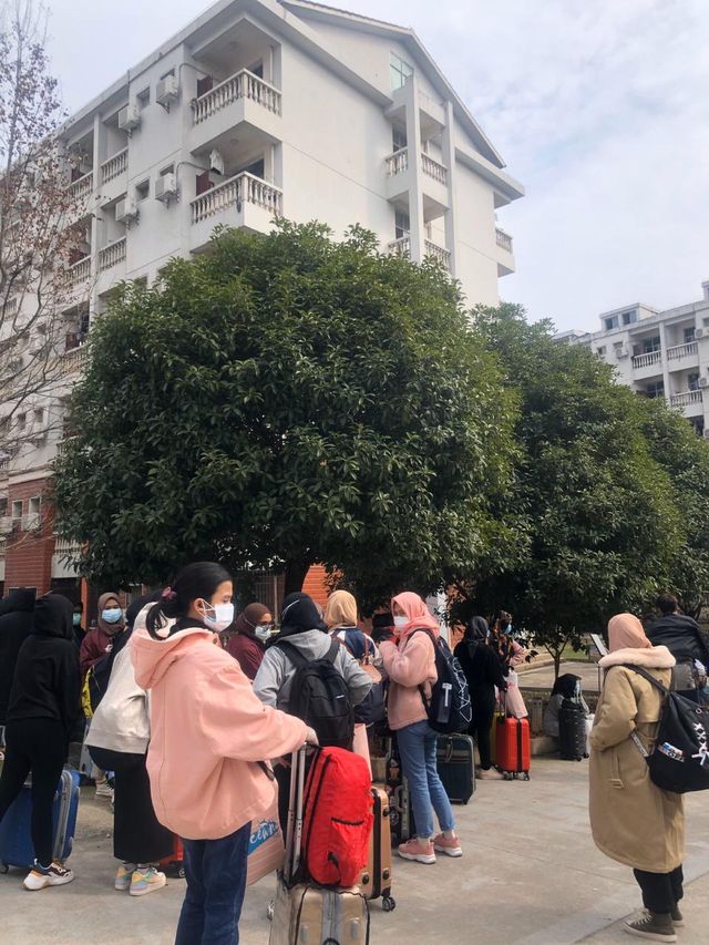 Suasana jelang evakuasi WNI di Wuhan. Foto: Dok. Duta Besar RI Beijing