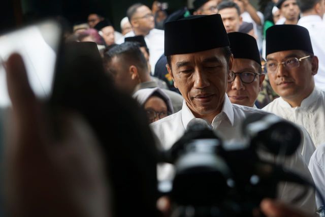 Presiden Joko Widodo rumah duka Gus Sholah