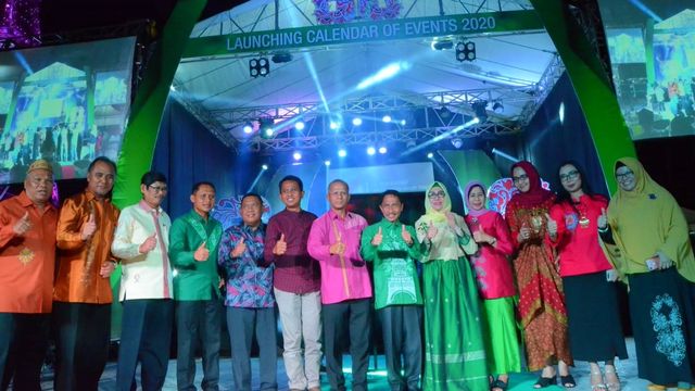 Peluncuran 88 Calender of Even 2020 Kabupaten Gorontalo di Taman Budaya Limboto. Senin, (3/1). Foto: Dok humas pemkab.