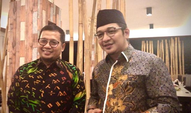 Penjabat  (Pj) Wali Kota Makassar, Iqbal Suhaeb bersama Wakil Wali Kota Palu, Sulteng Sigit Purnomo, (Makassar Indeks/Qis).