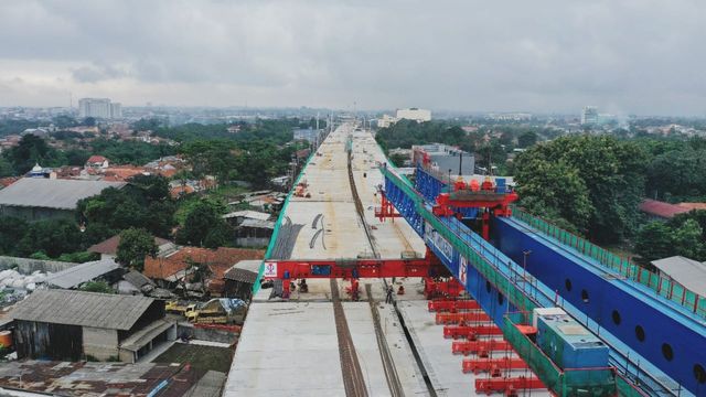 Jasa Marga kebut pembangunan Jalan Tol BORR Seksi 3A. Foto: Dok. Jasa Marga