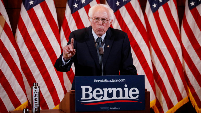 Calon presiden Demokrat AS Senator Bernie Sanders. Foto: REUTERS/Brendan McDermid