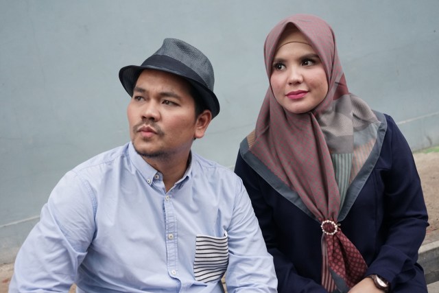 Indra Bekti dan Aldila Jelita saat ditemui di kawasan Tendean, Jakarta, Kamis (6/2). Foto: Ronny