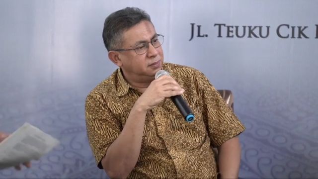 Abdul Malik Gismar dalam diskusi Saiful Mujani Research and Consulting (SMRC) bertajuk Meredupnya Demokrasi di Indonesia