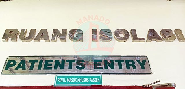 Ruang isolasi RSUP Prof Kandou, Malalayang Kota Manado