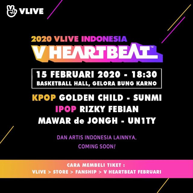 V Live Indonesia - V Heartbeat dok Twitter V Live Indonesia