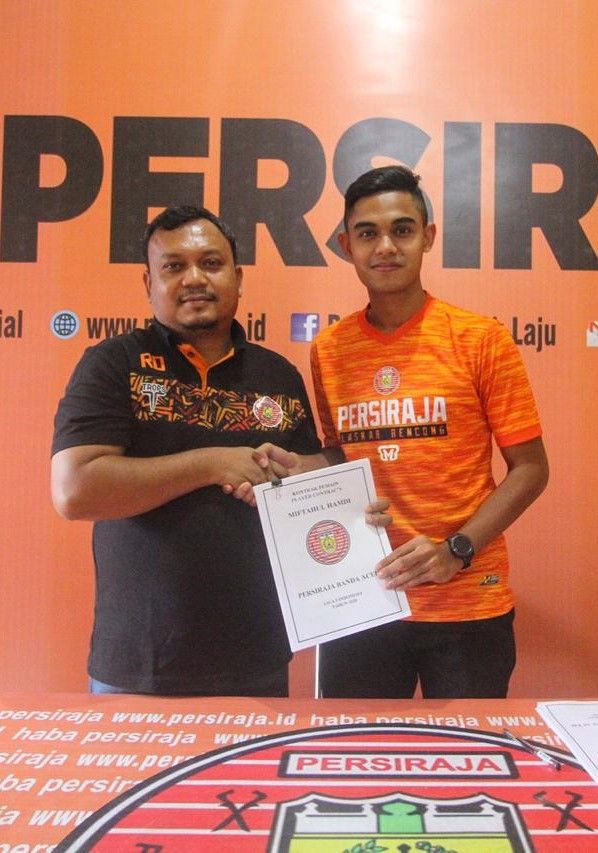 Persiraja Banda Aceh resmi mengontrak striker eks pemain Bali United, Miftahul Hamdi. Foto: MO Persiraja