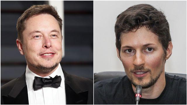 Elon Musk dan Pavel Durov. Foto: Istimewa