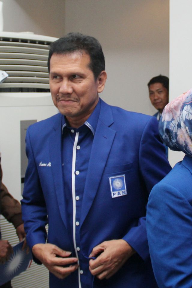 Asman Abnur saat mendaftar Calon Ketua Umum PAN periode 2020-2021 di Sekretariat DPP PAN, Jakarta Selatan, Sabtu (8/2).  Foto: Nugroho Sejati/kumparan 