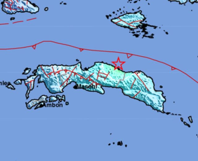 Seram Sabtu Pulau Seram Diguncang Gempa Dipicu Sesar Naik Seram Utara 