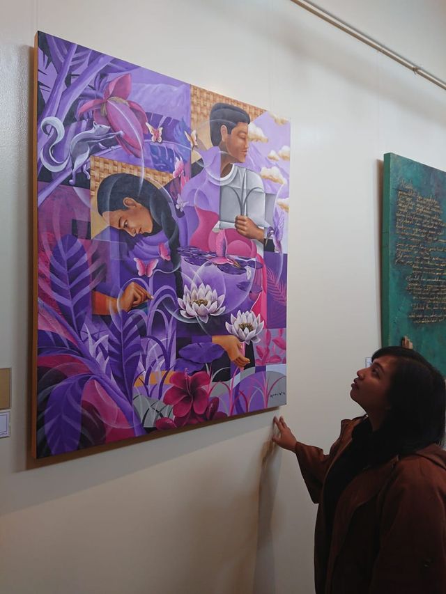 Pameran 'Art, Love and Journey' karya Yoes Wibowo dan Wina Bojonegoro di Galeri Paviliun, House of Sampoerna Surabaya. Foto-foto : Masruroh/Basra