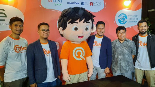 Teuku Wisnu dan Arie Untung di grand launching animasi 'Riko The Series' di kawasan Kebayoran Baru, Jakarta Selatan, Minggu (9/2). Foto: Aria Pradana/kumparan