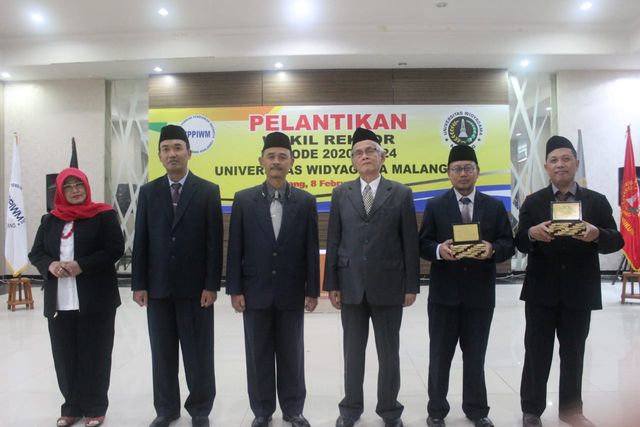 Suasana pelantikan Wakil Rektor Widyagama, Malang. Foto dokumen.