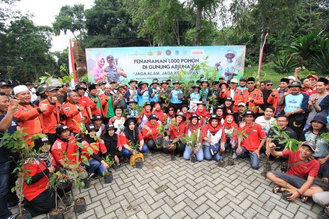 Aksi Nyata Yayasan Kaliandra Taman 1.000 Pohon Bersama Elemen Masyarak