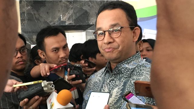 Gubernur DKI Jakarta Anies Baswedan saat jawab pertanyaan wartawan. Foto: Efira Tamara Thenu/kumparan