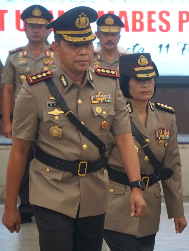 Upacara serah terima jabatan pejabat utama Mabes Polri dan Kapolda di Rupatama Mabes Polri, Jakarta, Selasa (11/2). Foto: Irfan Adi Saputra/kumparan 