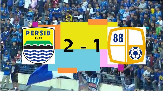 Persib Bandung tundukkan tamunya, Barito Putera 2 - 1 dalam laga uji coba di Stadion Si Jalak Harupat Kabupaten Bandung, Selasa (11/2). (Disain: raf)