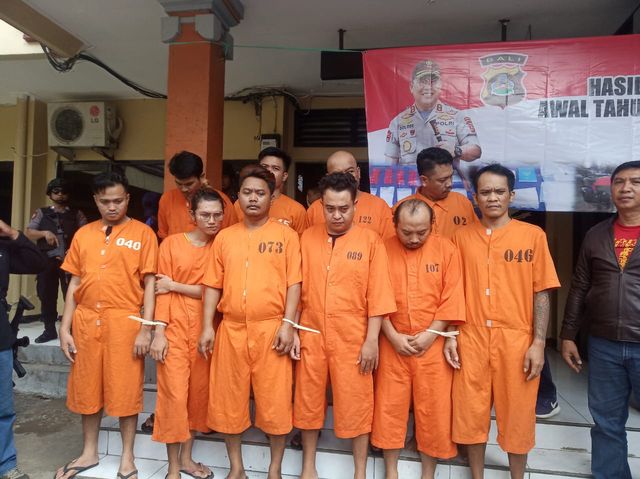 Sebagian tersangka kasus narkoba si Bali - KR14