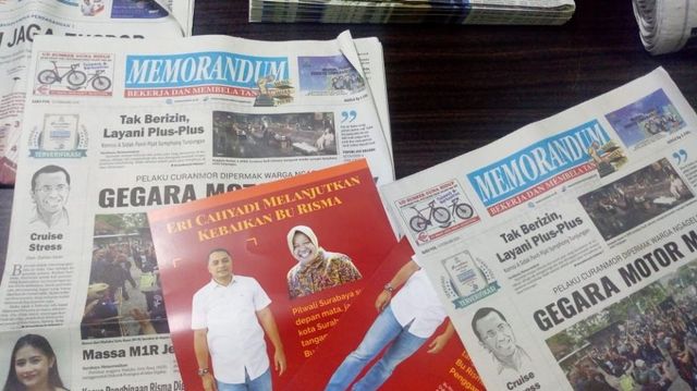 Leaflet Eri Cahyadi di Dalam Koran Memorandum, Pemred: Kita Kecolongan