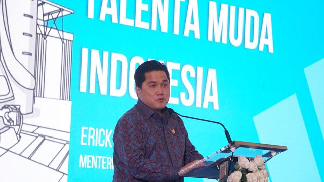 Menteri BUMN Erick Thohir saat menghadiri Penguatan PMMB BUMN di Jakarta. Foto: Fanny Kusumawardhani/kumparan