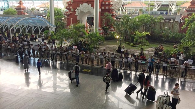 Suasana di Bandara internasional I Gusti Ngurah Rai