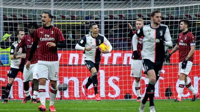 Cristiano Ronaldo Juventus vs Milan