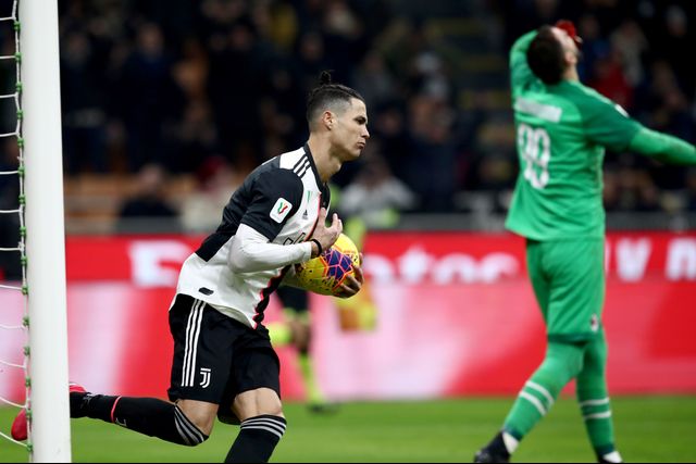Cristiano Ronaldo Juventus vs Milan