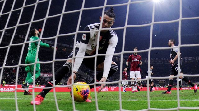 Cristiano Ronaldo Juventus vs Milan