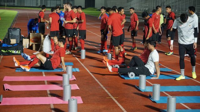 Latihan Timnas Senior Indonesia