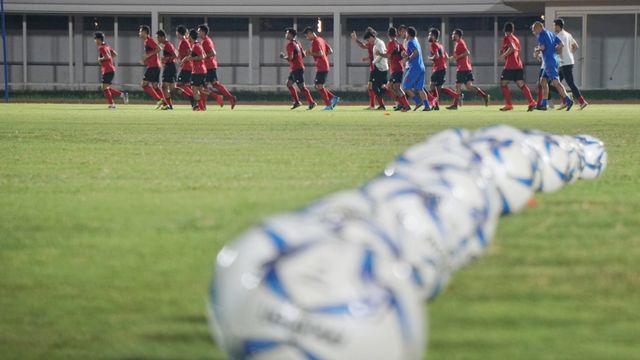 Latihan Timnas Senior Indonesia