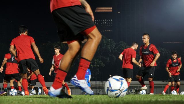 Latihan Timnas Senior Indonesia