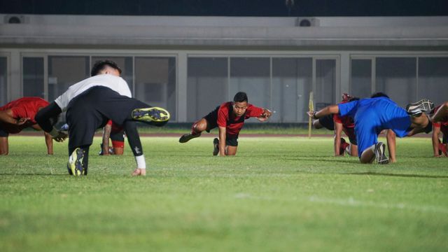 Latihan Timnas Senior Indonesia
