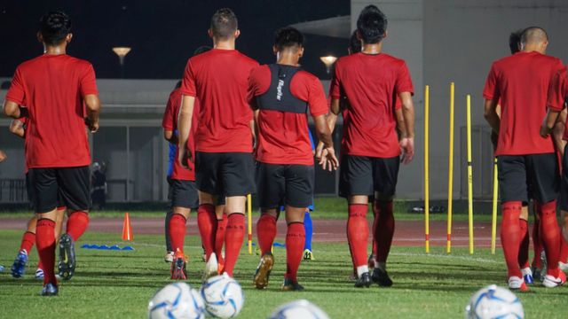 Latihan Timnas Senior Indonesia