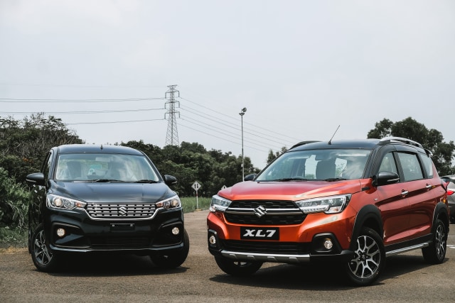 Perbandingan muka Suzuki XL7 dan Ertiga Foto: Bangkit Jaya Putra