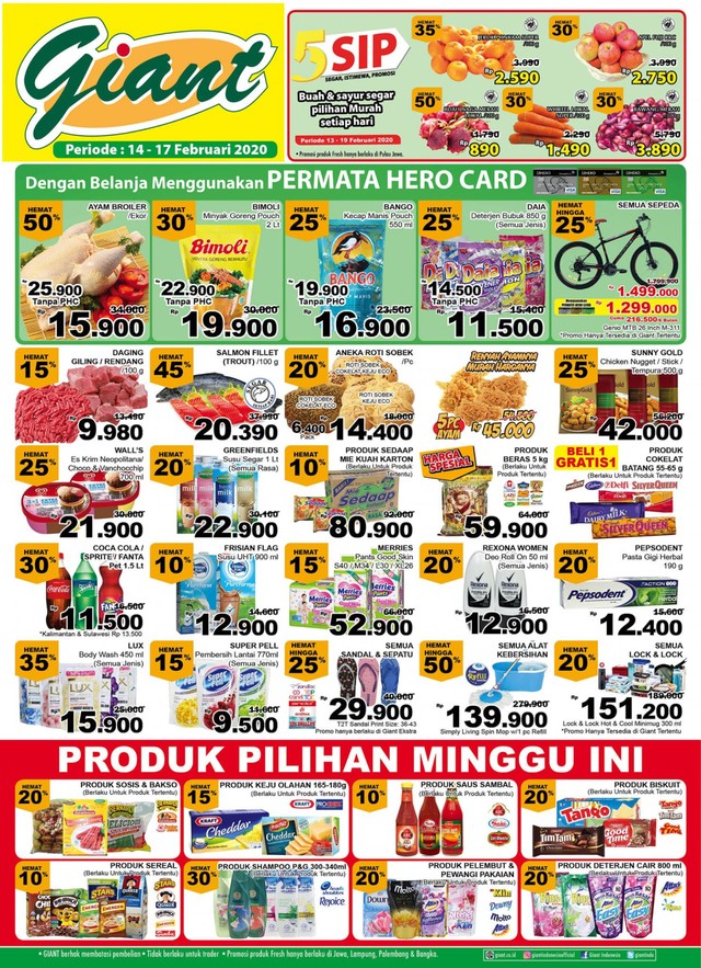 Info Promo Kebutuhan Keluarga di Giant Minggu Ini, Hemat ...