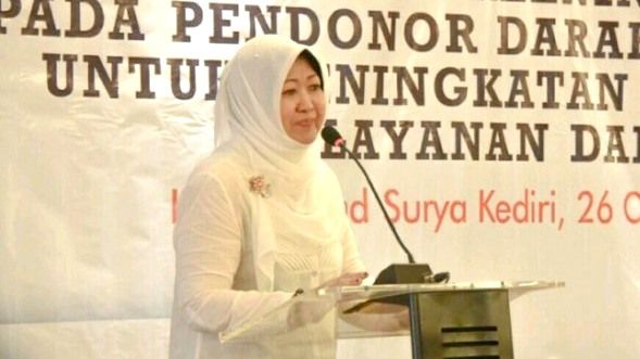 Wakil Wali Kota Kediri yang juga Ketua PMI Kota Kediri, Lilik Muhibbah. Foto: ANTARA/PMI Kediri
