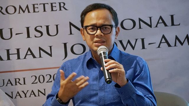 Walikota Bogor Bima Arya Sugiarto dalam diskusi “Evaluasi Publik dan Isu-isu Nasional Dalam 100 Hari Jokowi-Amin” di Senayan, Jakarta, Minggu (16/2). Foto: Fanny Kusumawardhani/kumparan